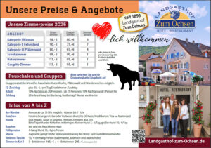 Preisliste 2025